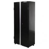 Husky Ready-to-Assemble 24-Gauge Steel Freestanding Garage Cabinet in Black (30.5 in. W x 72 in. H x 18.3 in. D)   Customer Returns See Pictures
