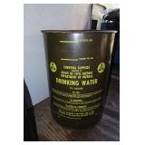 Military 17.5 Gallon Drinking Water Storage Barrel