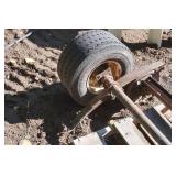 2 Straight Axles - 1 with Leaf Springs