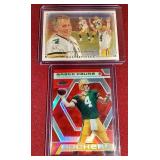 Nice 2 Card Brett Favre Lot - #d Finest & Masterpieces