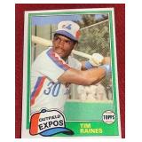1981 Topps Traded Tim Raines Rookie Card