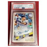 2018 Gypsy Queen Gary Sanchez Autograph Logo Swap Card - PSA 10