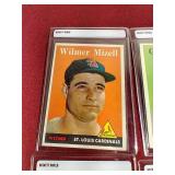(4) 1958/59 Topps Baseball Cards