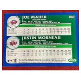 2003 Topps Joe Mauer/Justin Morneau Prospects Card