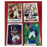 (4) Ronald Acuna Jr Cards - Includes Rookie Cup Card
