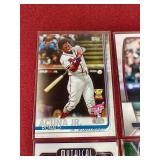 (4) Ronald Acuna Jr Cards - Includes Rookie Cup Card