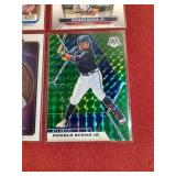 (4) Ronald Acuna Jr Cards - Includes Rookie Cup Card