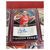 (5) Autographed Baseball Prospect Cards
