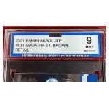 2021 Absolute Amon-Ra St. Brown Rookie Card - ISA 9