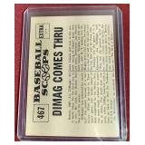 1961 Baseball Scoops Joe DiMaggio Card