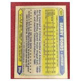 1987 Topps Barry Bonds Rookie Card