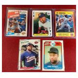(5) Kirby Puckett Cards - Oddball Lot