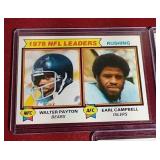 (3) 1978/1978 Football Leaders Cards - Payton/Staubach/Bradshaw Etc.