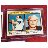 (3) 1978/1978 Football Leaders Cards - Payton/Staubach/Bradshaw Etc.