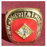 1991 Minnesota Twins World Series Championship Replica Ring - Awesome!