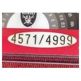 (5) Numbered Football Cards