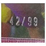 (5) Numbered Football Cards