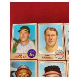(15) 1968 Topps Baseball Cards