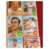 (15) 1968 Topps Baseball Cards