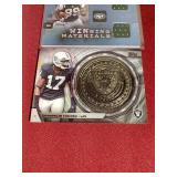 (3) Football Relic Cards - Raiders Relic is Metal