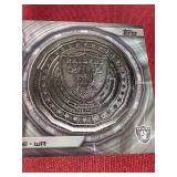 (3) Football Relic Cards - Raiders Relic is Metal