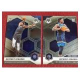 (2) Mosaic Anthony Edwards Rookie Cards