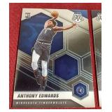 (2) Mosaic Anthony Edwards Rookie Cards