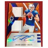 2020 Phoenix Jacob Eason Rookie Patch Autograph Card - #d/50