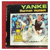 1971 Topps Thurmon Munson Rookie Cup Card