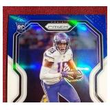 2020 Prizm Red/White/Blue Prizm Justin Jefferson Rookie Card