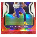 2020 Prizm Red/White/Blue Prizm Justin Jefferson Rookie Card