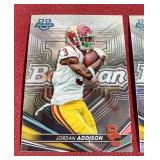 (2) 2022 Bowman U Jordan Addison Rookie Cards - One is Refractor