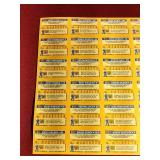1991 Cracker Jack Series 2 Complete Set in Uncut Sheet