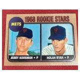 1998 Topps Finest Nolan Ryan Chrome Rookie Reprint Card