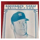 Vintage Mickey Mantle Hall of Fame Postcard