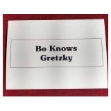 Awesome "Bo Knows Gretzky" Novelty Card