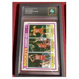 (2) Graded1981-82 Topps Basketball Cards - Malone/Gilmore, Etc.