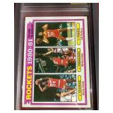 (2) Graded1981-82 Topps Basketball Cards - Malone/Gilmore, Etc.