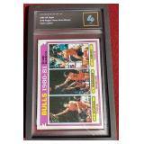 (2) Graded1981-82 Topps Basketball Cards - Malone/Gilmore, Etc.
