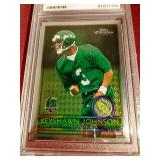 1996 Topps Chrome Keyshawn Johnson Rookie Card - PSA 9