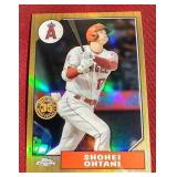 2022 Topps Shohei Ohtani 1987 Anniversary Refractor Card