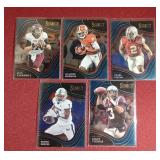 (5) 2022 Select Draft Picks Field Level Football Cards