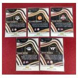 (5) 2022 Select Draft Picks Field Level Football Cards