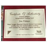 Jim Palmer Autographed Nabisco Card - W/COA