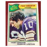 1977 Topps Fran Tarkenton Card