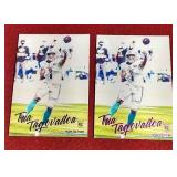 (2) 2020 Luminance Tua Tagovailoa Rookie Cards - Silver & Pink