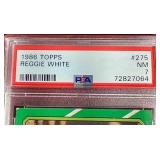1986 Topps Reggie White Rookie Card - PSA 7