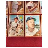 (15) 1962 Topps Baseball Cards