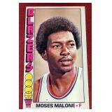 1976-77 Topps Moses Malone Card - 2nd Year