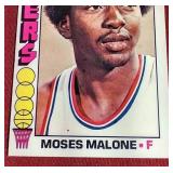 1976-77 Topps Moses Malone Card - 2nd Year